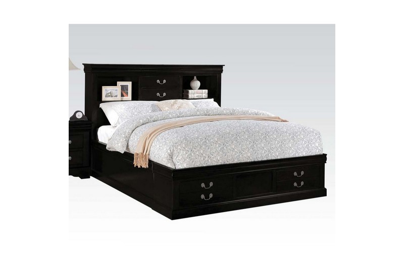 Louis Philippe III Eastern King Bed White 47 ACME